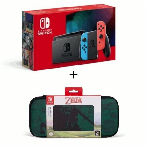 Pack Nintendo Switch Néon Housse Zelda Cdiscount Jeux Vidéo