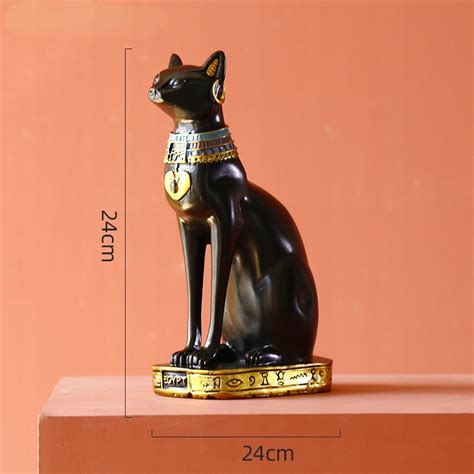 Vintage rzeźba egipski kot statua bogini Bastet s porównaj ceny