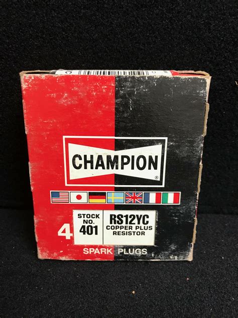 Nos Champion Spark Plug Set Part Rs12yc For Buick Cadillac Audi Ford