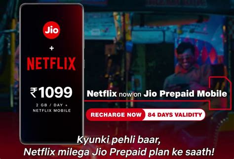 Netflix Subscription On Jio Prepaid Plans Jio Netflix Prepaid Plans