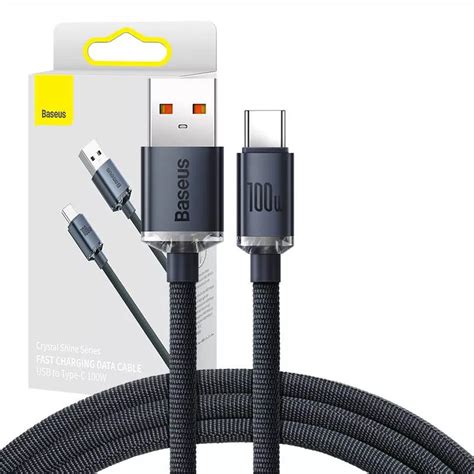 Wytrzymały Kabel Baseus Crystal Shine 100W USB C w Mikrusy pl