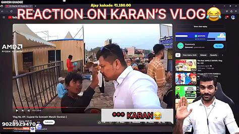 Reaction On Karans Vlog Somnath Temple Vlog Shreeman Editzz Youtube