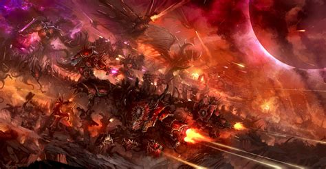 Chaos Space Marines - Art by Pedro Sena - 40K Gallery