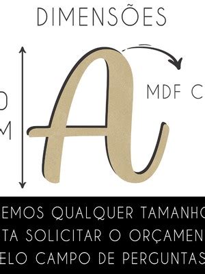 5 Letras Cursiva Em Mdf De 3mm Para Parede 20cm Compre Produtos