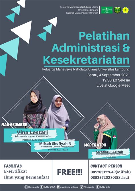 Pdf Pamflet Pelatihan Administrasi