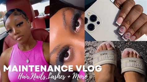 Maintenance Vlog Hair Nails Lashes Shopping More YouTube