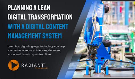 Planning A Lean Digital Transformation Webinar June 13 Radiant