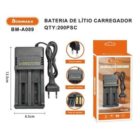 Carregador Bateria De L Tio Li Ion Duplo Slot