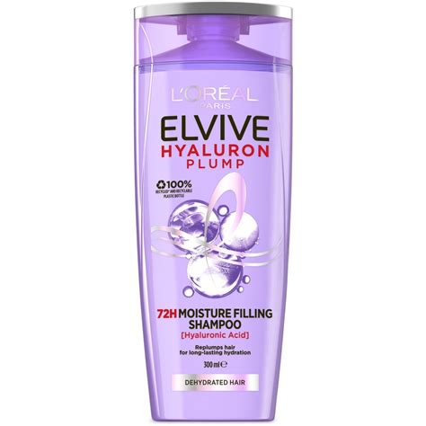 L Oreal Paris Elvive Hyaluron Plump 72H Moisture Filling Shampoo 300ml