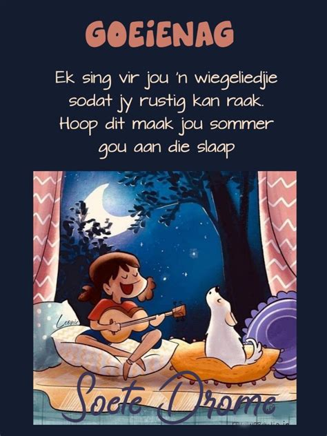 Pin By Annel Jacobs On Afrikaans Good Night Greetings Goeie Nag Nag