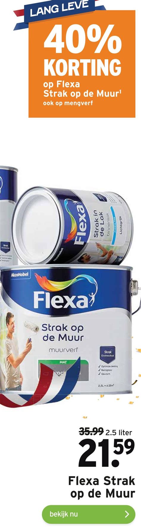 Flexa Strak Op De Muur Aanbieding Bij Gamma