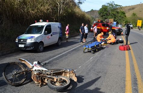 Motociclista Fica Gravemente Ferido Em Acidente Com Carreta Na Br 116 Em Muriaé Zona Da Mata G1