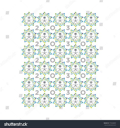 Background Saudi Vision 2030 Stock Vector (Royalty Free) 779468809