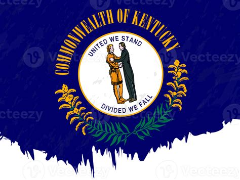 Grunge Style Flag Of Kentucky 42541628 Png