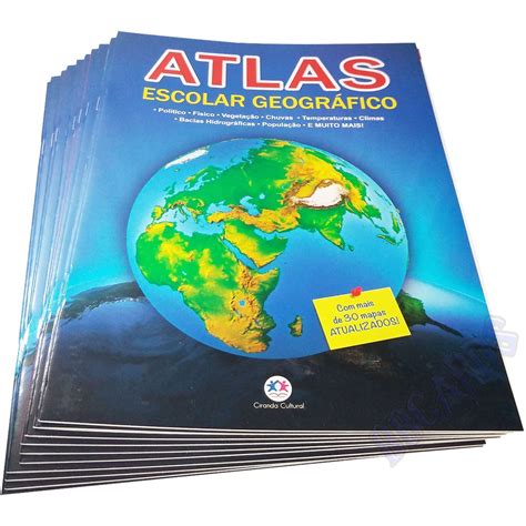 Atlas Escolar Geogr Fico Atualizado Atacado Unidades Submarino