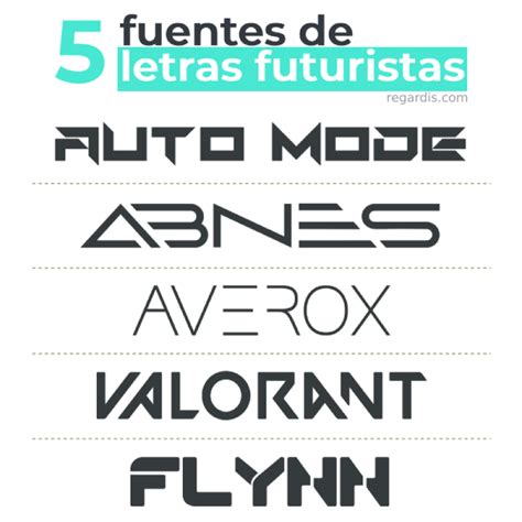 5 Fuentes De Letras Futuristas Gratis Regardis