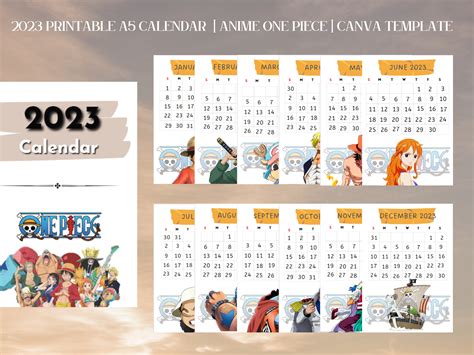 One Piece Anime Calendar Winna Kamillah