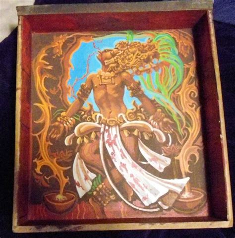 Acrylic Mayan Painting Altar Bloodletting Painting By Joeseph Kozak