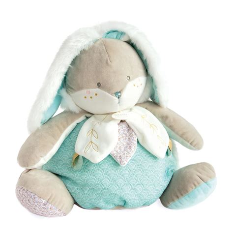 Doudou Et Compagnie Rabbit Pyjama Case Almond Soft Toy And Plush