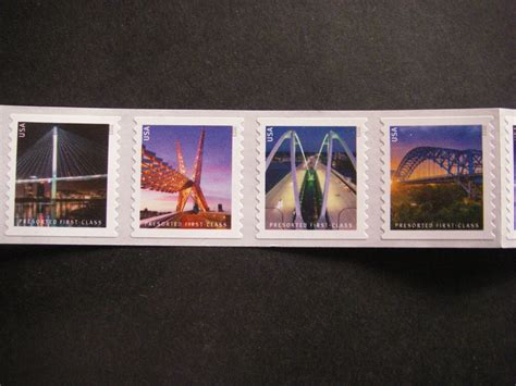 Scott Or A Presort First Class Bridges Strip Of Mnh