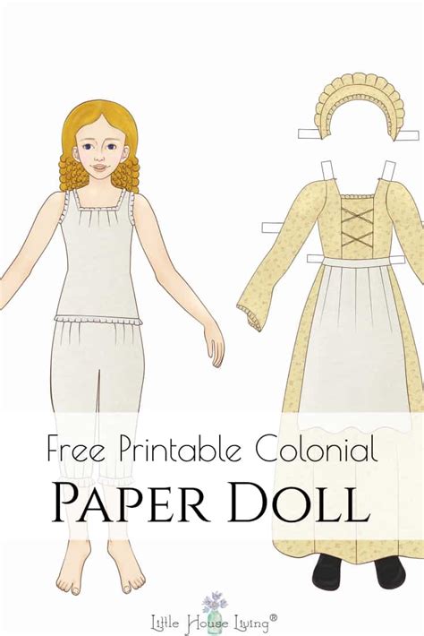 Colonial Paper Dolls Printable