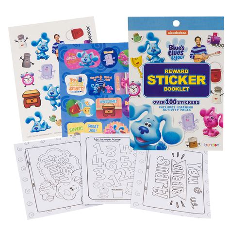 Wholesale Blues Clues 100pc Reward Stickers Booklet Multicolor