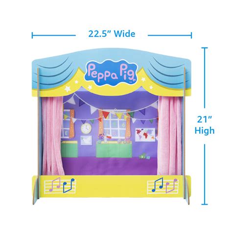 Peppa Pig Wooden Jumbo Puppet Theatre With 2 Puppets Toys R Us Canada