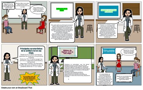 La Higiene Oral En Los Pre Y Adolescentes Storyboard