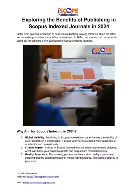 Ppt Exploring The Benefits Of Publishing In Scopus Indexed Journals