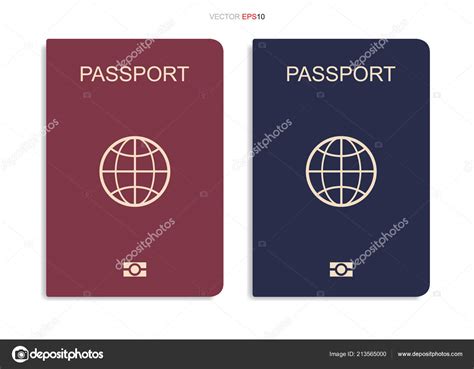 Pasaporte Aislado Sobre Fondo Blanco Ilustraci N Vectorial Vector