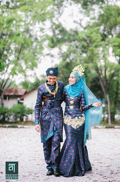 Baju Kahwin Songket Biru Malaytru2