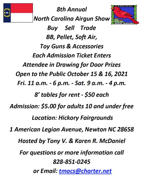 Annual NC Gun Show | TMac's Airgun Service