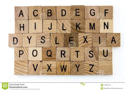 Dyslexia Difficulty Education Alphabet Stock Photo Image Of Wood