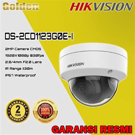 Jual Hikvision Ds 2cd1123g0e I Smart Ipcam Ip Camera 2mp Cctv Wifi