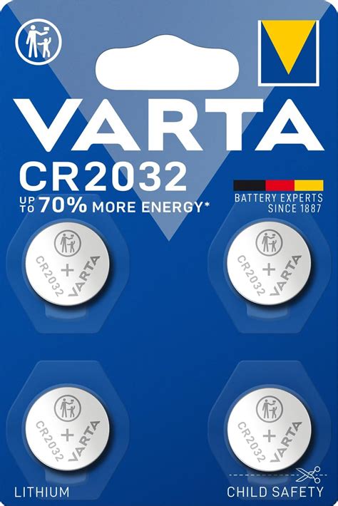 VARTA Batterien Knopfzellen CR2032 5 Stück Power on Demand Lithium