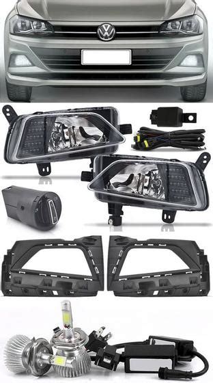 Kit Farol De Milha Neblina Vw Virtus E Novo Polo 2018 2019 2020 2021