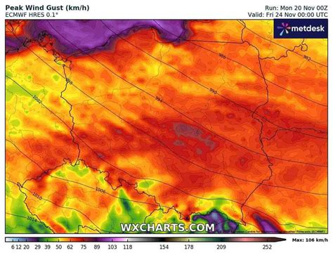 Nadci Ga Pot Na Wichura Wiatr W Polsce Przekroczy Km H Ywio