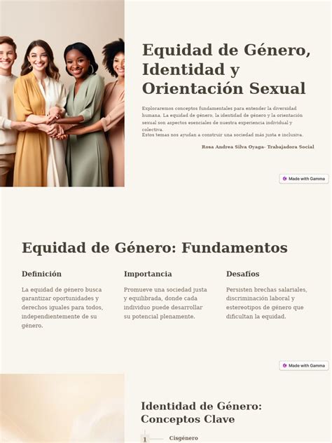 Equidad De Genero Identidad Y Orientacion Sexual Pdf