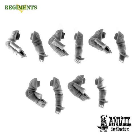 Male Swat Pistol Grip Rifle Arms For 28mm Herioc Sci Fi Miniatures