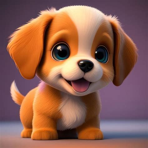 Cute Cartoon Puppy