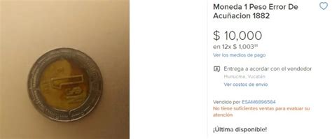 Tienes Esta Moneda De Peso La Puedes Vender En Internet Hasta En