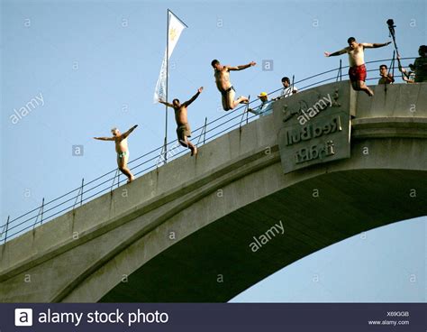 Mostar Bridge Jumping Stock Photos & Mostar Bridge Jumping Stock Images ...