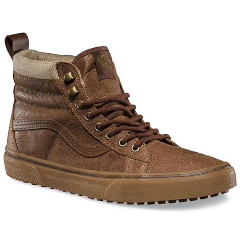 Vans Mens Sk8 Hi Mte Leather Casual Shoes Sun And Ski Sports