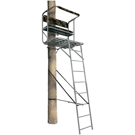 Hunter's View® 12' Buddy Stand XL 2 - man Ladder Stand - 173509, Ladder ...