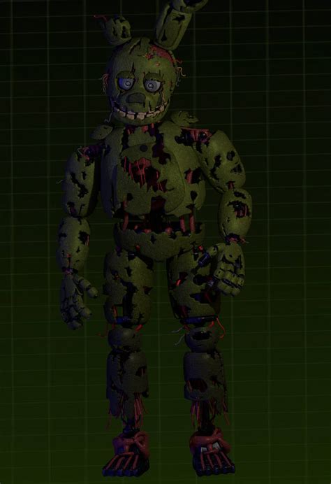 Springtrap V4 Blender Port By Voinea12 By Voinea12 On Deviantart