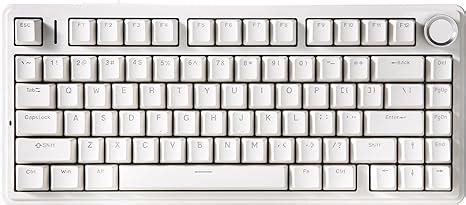 Amazon YUNZII B75 Gasket Mechanical Keyboard 75 Hot Swappable Gaming Keyboard With Knob