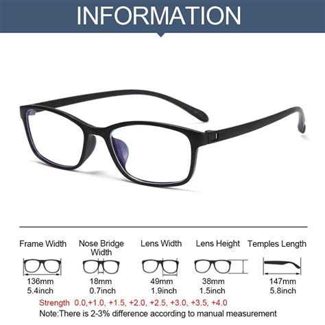 Clear Lens Reading Glasses Eyeglasses Presbyopia Eyewear Blue Light Protection Ebay