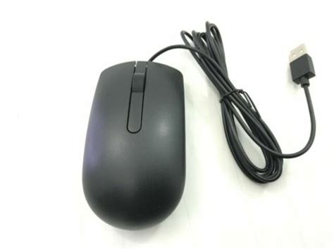 Dell Ms116p Optical Black USB 1000 DPI Scroll Wheel Mouse 0DV0RH For