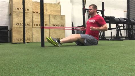 Seated Row With Resistance Band