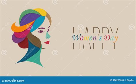 International Woman S Day Vector Illustration Concept Woman Head